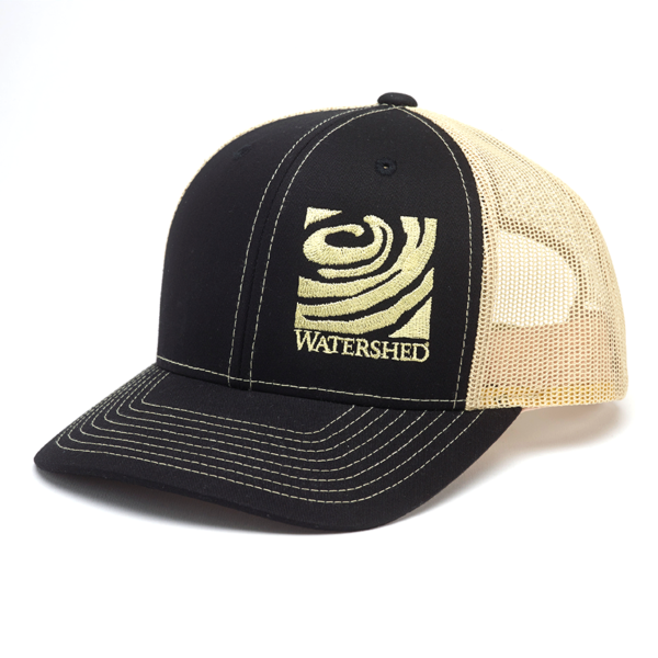 Shed Trucker Hat - Black & Gold