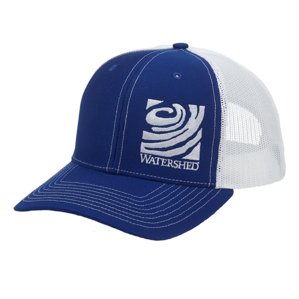 Shed Trucker Hat - Royal & White