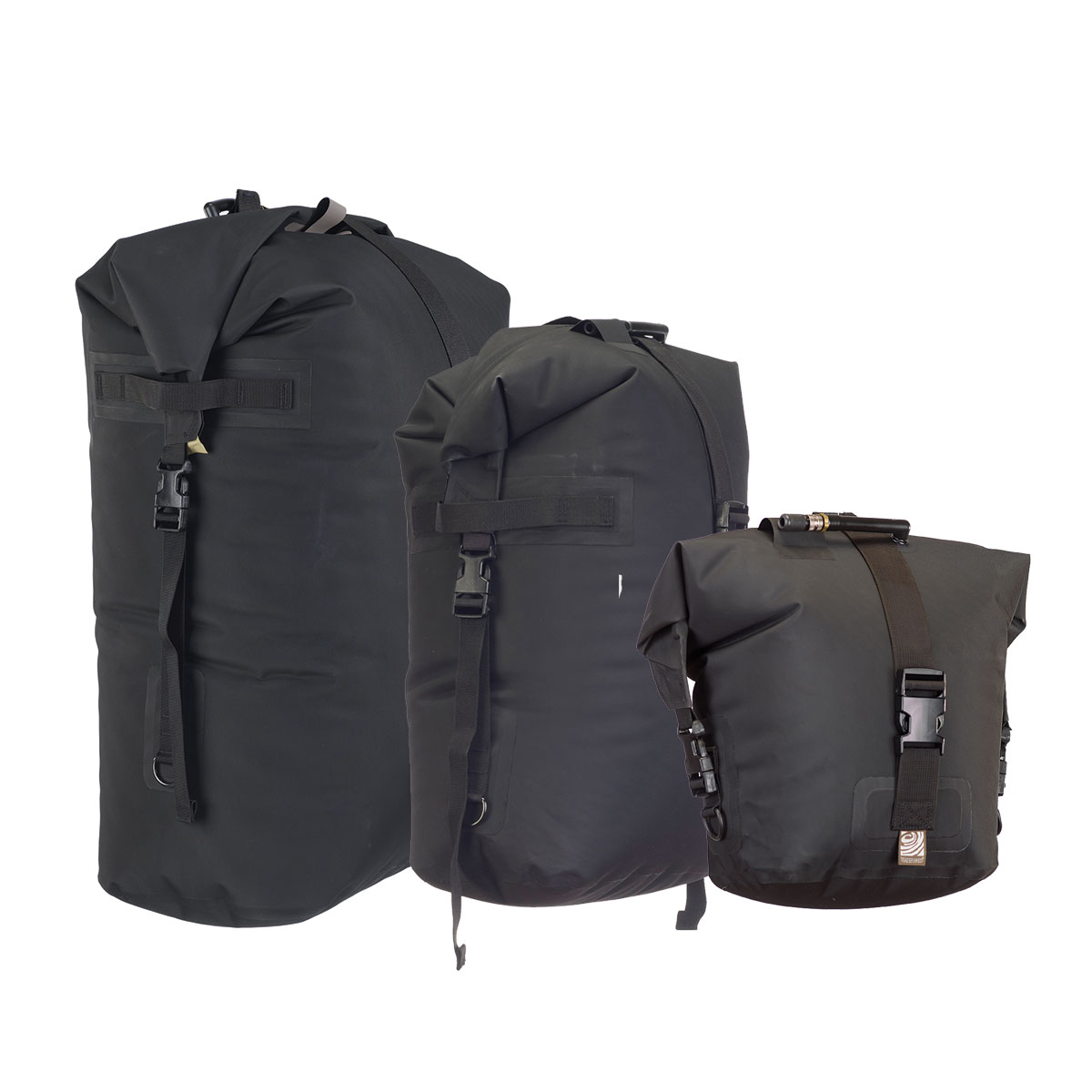 black waterproof bag
