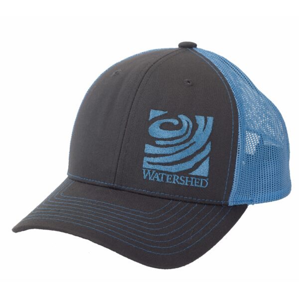 Shed Trucker Hat - Charcoal & Columbia