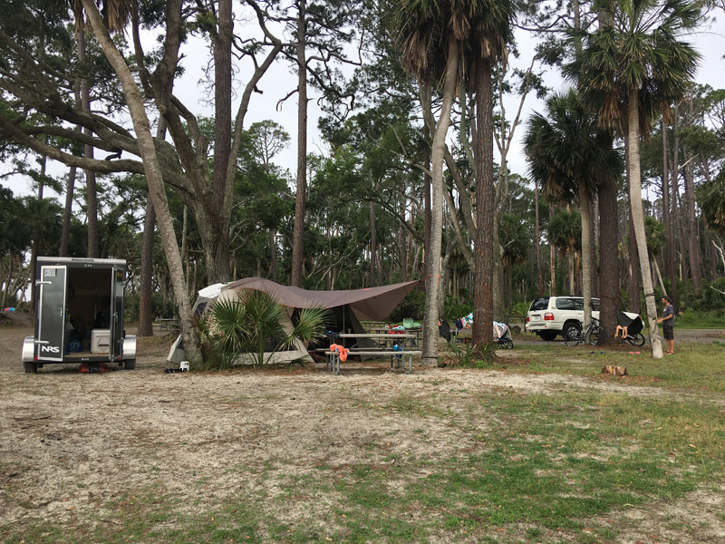 Camping on Hunting Island